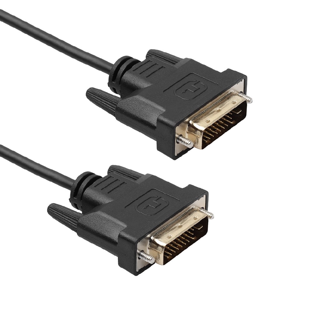 【PS】Universal 1.8M/3M/5M DVI D To DVI-D Gold Male 24+1 Pin Dual Link TV Cable