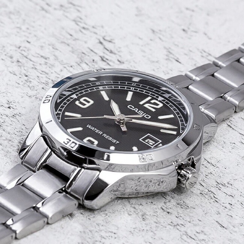 Đồng hồ nữ dây thép Casio Anh Khuê LTP-V004D-1B2UDF