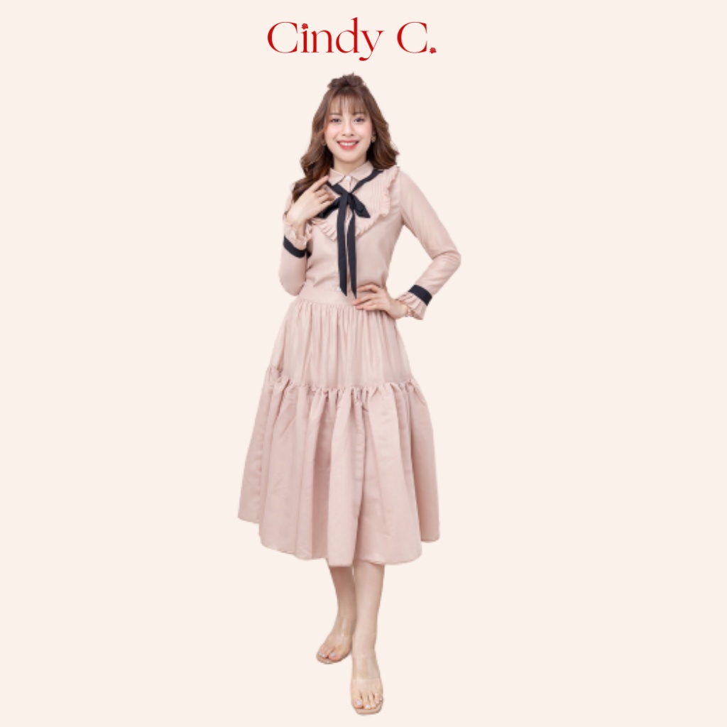 Áo dài tay Manfred CINDY C chất liệu Organza thiết kế nhẹ nhàng nữ tính 753