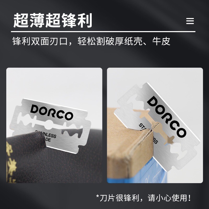 Dao lam Dorco mẫu mới 2020. Hàng công ty. Hộp 100 lưỡi lam