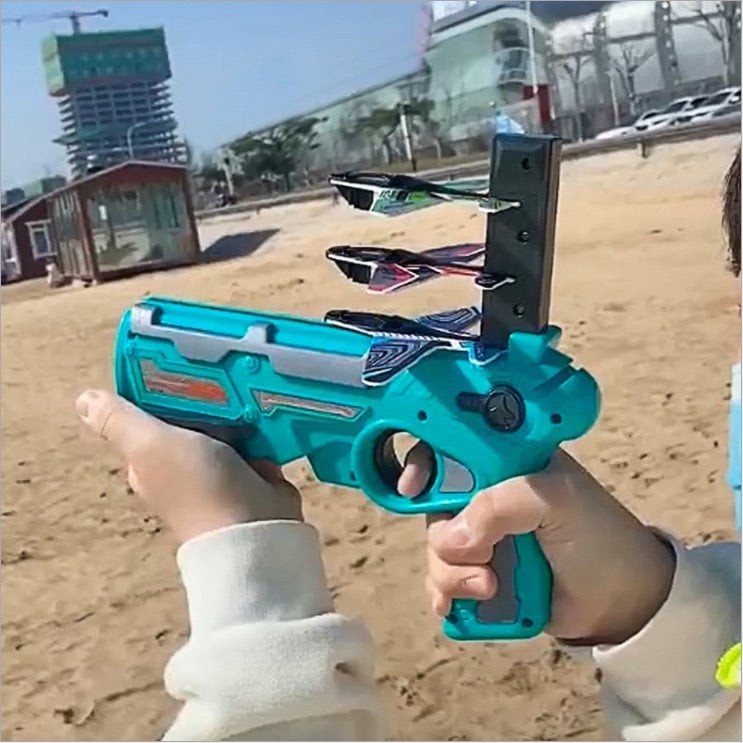 [ẢNH THẬT] súng đồ chơi bắn máy bay dành cho trẻ em