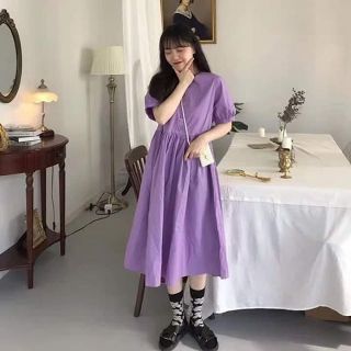 Váy baby doll ulzzang tím
