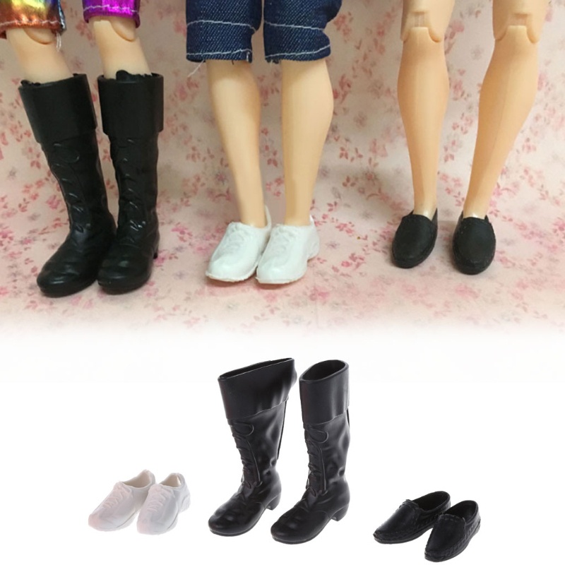 Set 3 Đôi Giày KEN Cổ Cao 12inch Dành Cho Búp Bê Đồ Chơi