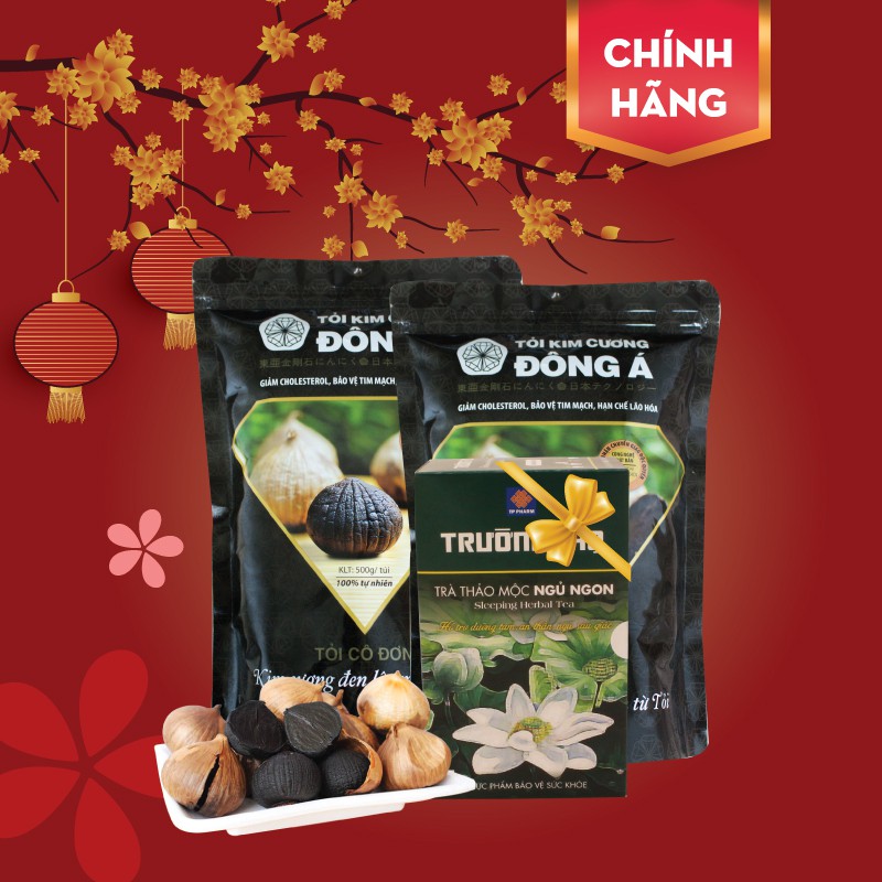 Tỏi Đen Đông Á - Combo 2 Túi  Tỏi đen cô đơn 500g Tặng 1 Hộp trà thảo mộc ngủ ngon | BigBuy360 - bigbuy360.vn