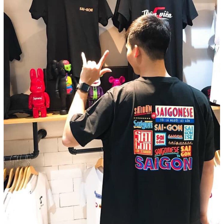 Áo Thun SAIGONESE Tay Lỡ Form Rộng 40-70kg Unisex Nam Nữ ANH DUY SHOP AT11 | BigBuy360 - bigbuy360.vn