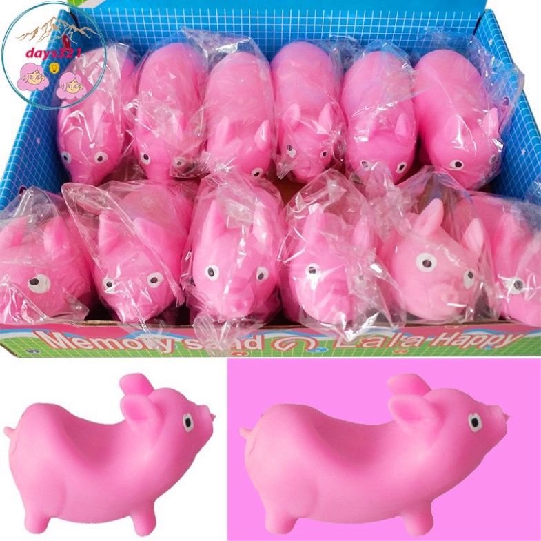 Heo hồng Dẻo xả stress Heo Hồng mềm dẻo siêu kute-đồ chơi squishy Chó Pug sillicon Chó Pug Kéo Dài Cute
