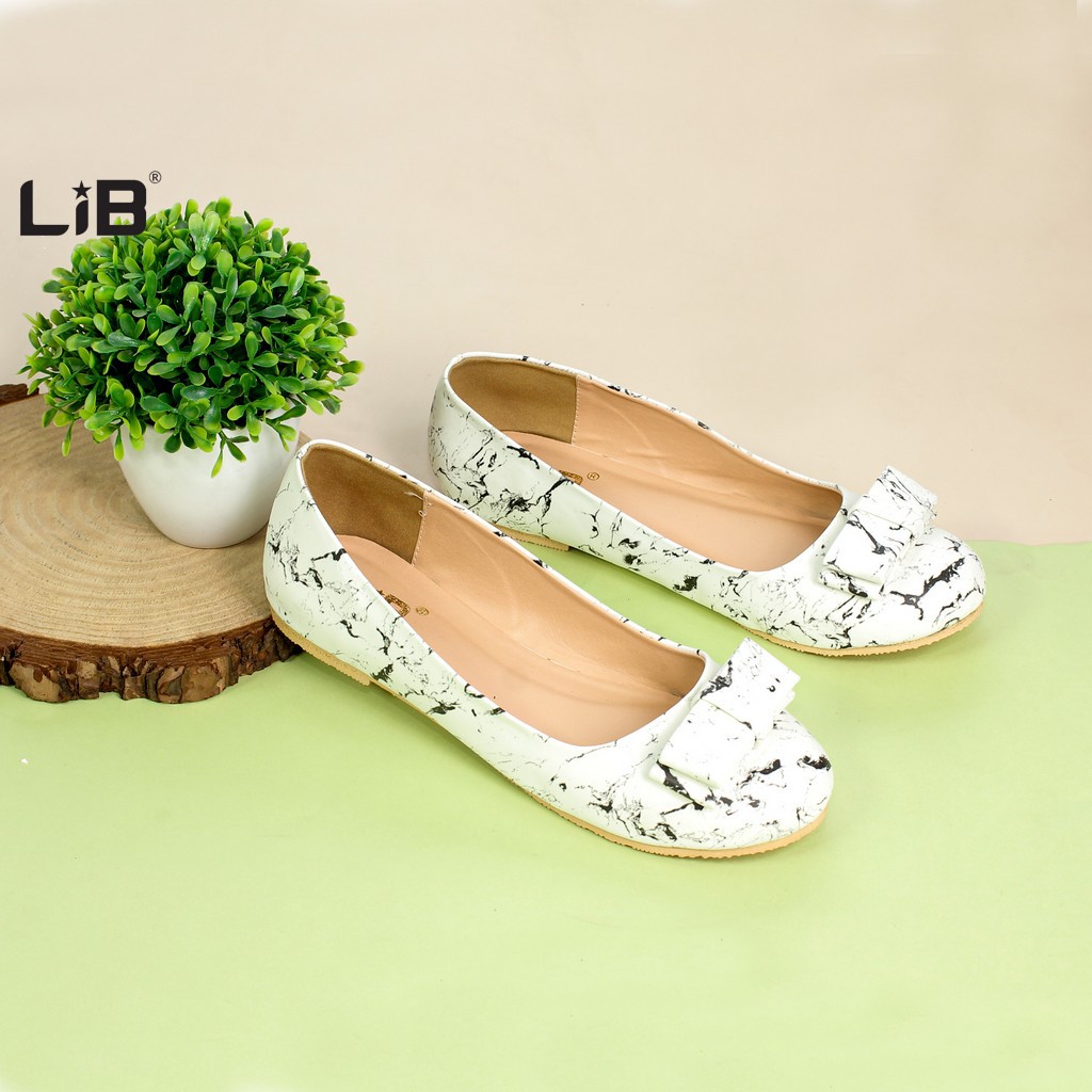 LiB - Giày Búp Bê Nữ Thời Trang Bệt Mũi Tròn Gắn Nơ S528 | BigBuy360 - bigbuy360.vn