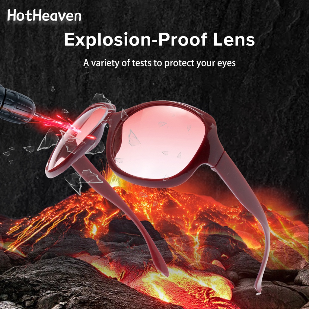 Kính Mát Gọng Oval Lớn Chống Tia UV Thời Trang 2 Kiểu Cho Nam &amp; Nữ