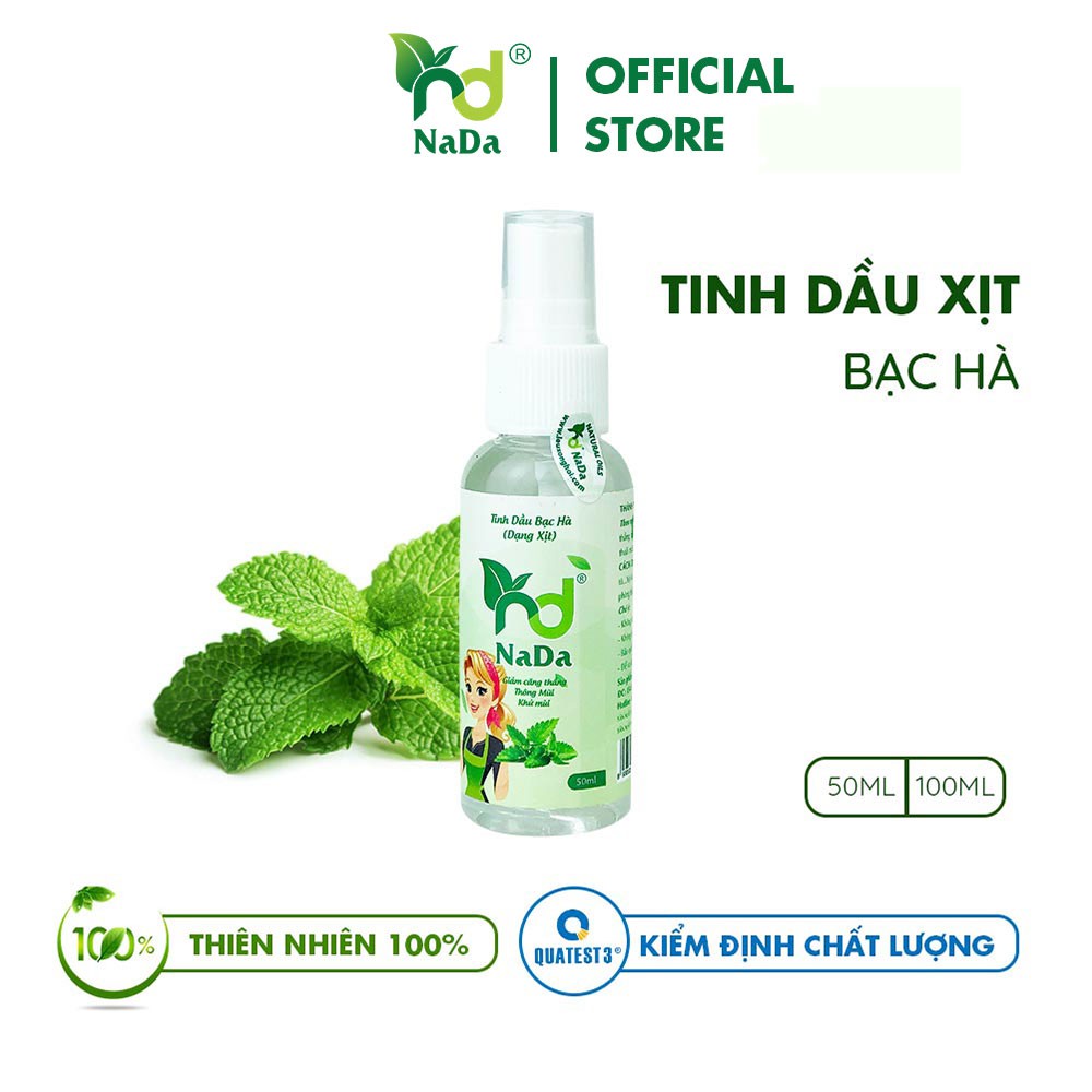 Tinh dầu xịt hương Bạc Hà | Tinh dầu thiên nhiên 100% | Diệt khuẩn, khử mùi, đuổi muỗi, côn trùng