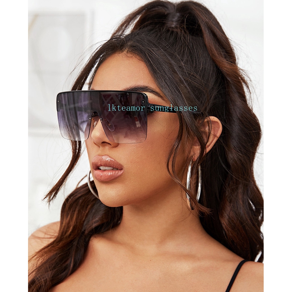 Kính Râm Oversize Gọng Vuông Thời Trang 2020