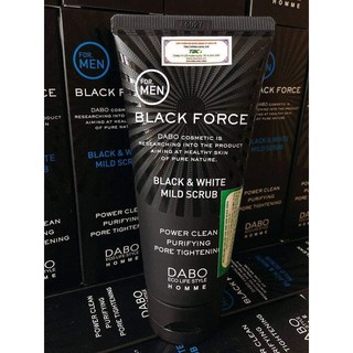 Sữa rửa mặt sạch mụn cho Nam Dabo Black Force Hàn Quốc