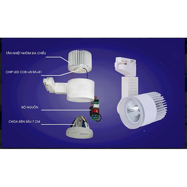 ĐÈN RỌI RAY BERYL 12W  KINGLED