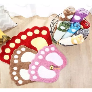 Thảm chùi chân cao cấp hình bàn chân chống trượt tuyệt đối 40 x 60 cm