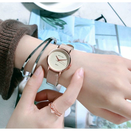Đồng Hồ Nư Dây Vải Dù Mstianq 246 Beautiful Phong Cách Hàn Quốc - Hazo