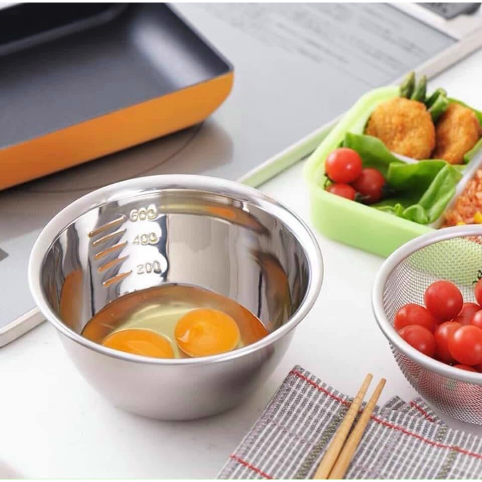 SET 5 Tô, Bát Inox cao cấp, tiện lợi hàng Nhật