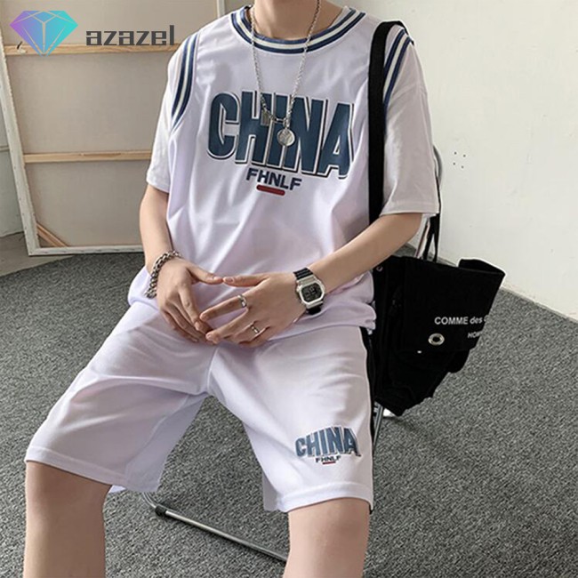 【Men's Fashion】Set Đồ Bóng Rổ Ngắn Tay 2 Món Thời Trang Nam Tính