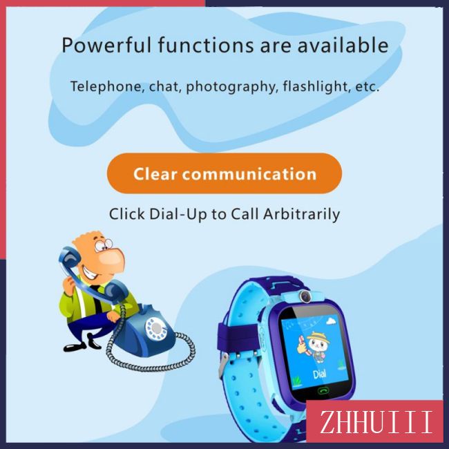 Đồng Hồ Thông Minh Q12B Chống Thấm Nước LBS Định Vị 2G Tương Thích Android IOS Cho Bé