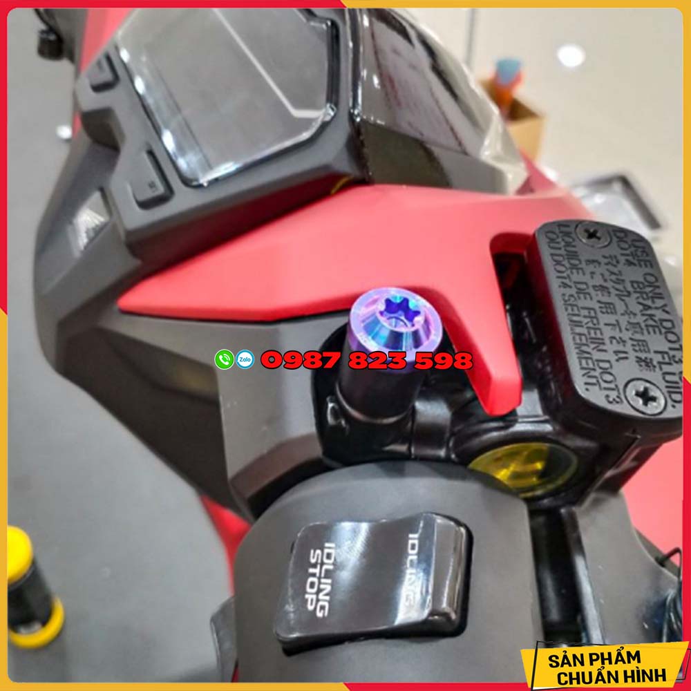 Ốc Titan GR5 Gắn Chân Gương 10 Li Cho Honda,Yamaha,Suzuki