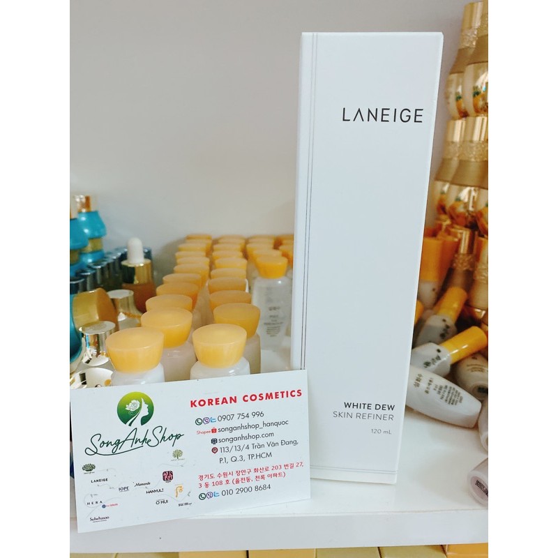 Nước Hoa Hồng Dưỡng Trắng Da Cao Cấp Laneige White Dew Skin Refiner 120ml | BigBuy360 - bigbuy360.vn