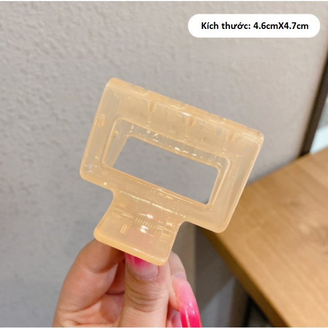 Kẹp Tóc Nhỏ Hình Vuông Phong Cách Retro Hàn Quốc