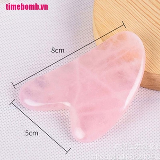 Miếng Gua Sha massage mặt bằng đá thạch anh
