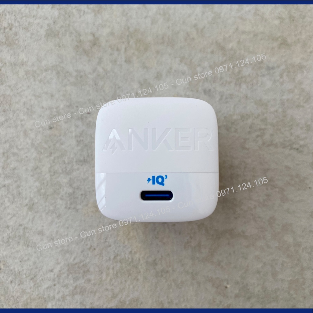 Củ sạc Anker 313 GaN 30W hỗ trợ IQ3.0/PD/PPS cho 14Pro/Max chân gập - A2639 | Bảo hành 12 tháng