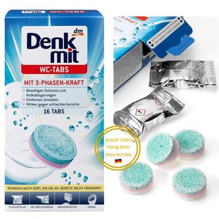 Bán lẻ - viên thả bồn cầu vệ sinh diệt khuẩn khử mùi denkmit wc-tabs - hàng đức 100%