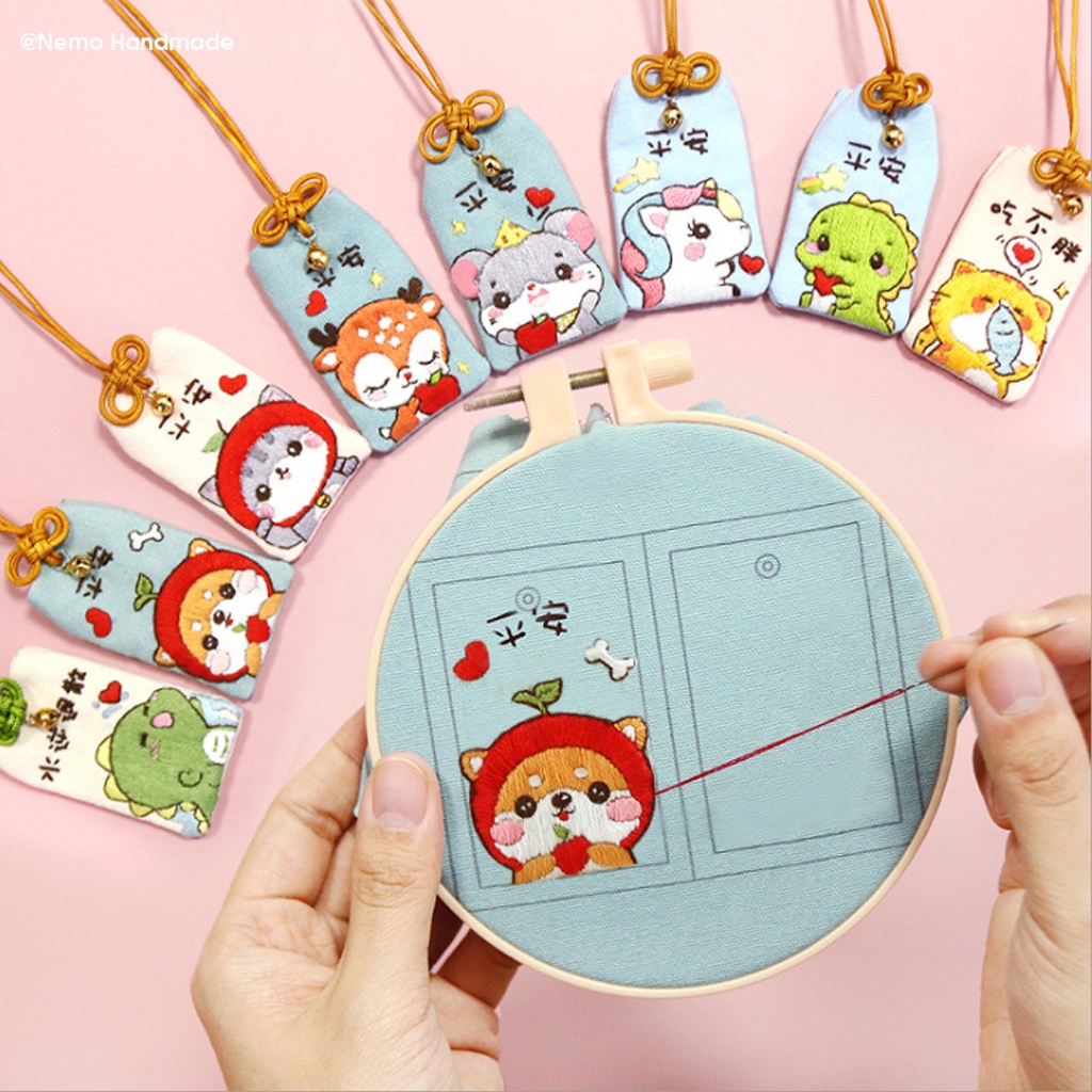 Bộ Kit/Diy Tự Làm Túi Phước Omamori Chibi Thú Cưng Nemo Handmade - BKOMCB