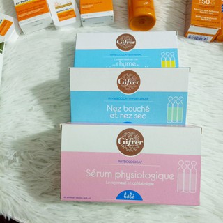Nước muối Gifrer - Pháp trị ngạt mũi, khô mũi