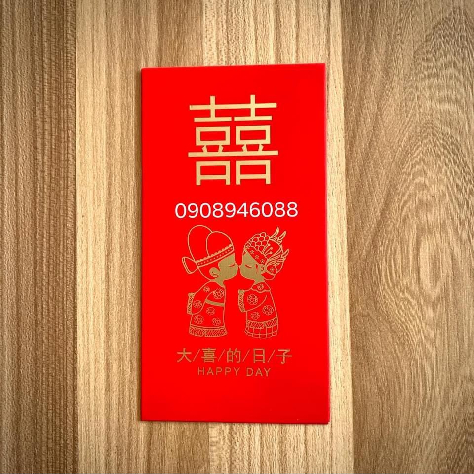 COMBO 6 LÌ XÌ CƯỚI HỎI - MẪU CÔ DÂU CHÚ RỂ TRUNG HOA TRUYỀN THỐNG