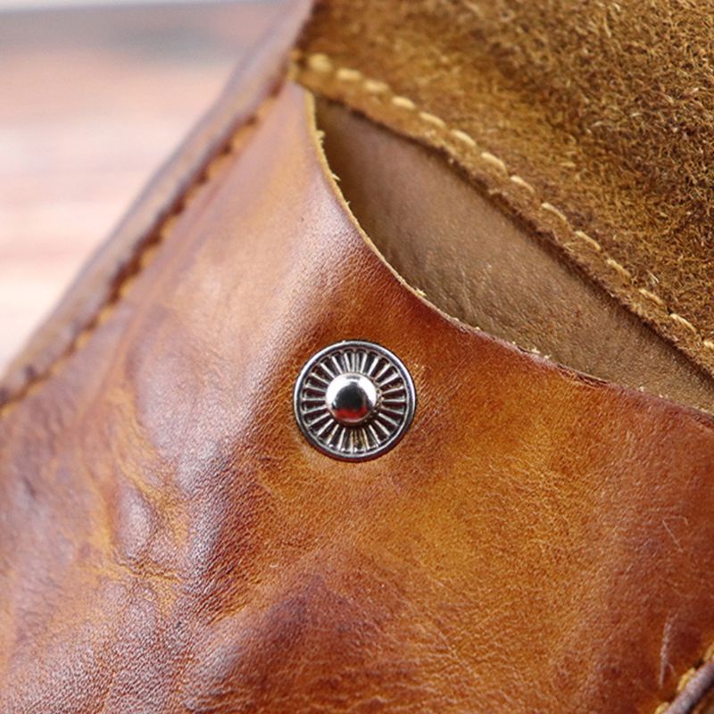 Ví Da Đựng Tiền Xu Phong Cách Vintage Xinh Xắn Thẻ