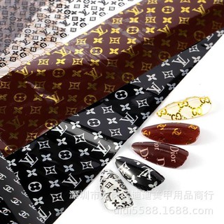 Foil các hiệu dior lv hot hit dán móng