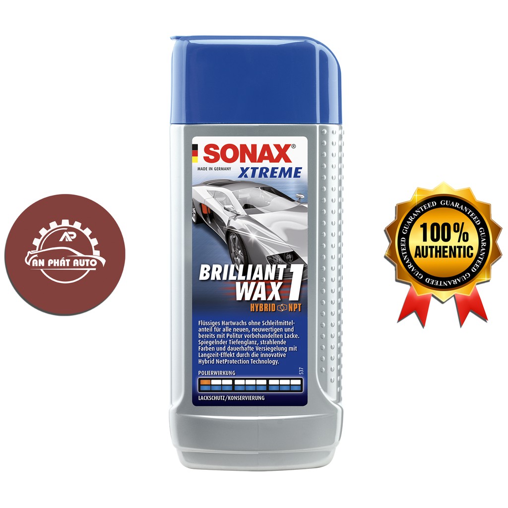 SONAX - Sáp Đánh Bóng Bảo Vệ Sơn (Sonax Xtreme Brilliant Wax 1- 250ml) [ Hàng Đức Chính Hãng]