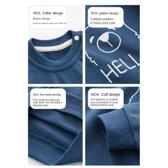 Áo Sweater phong cách Hàn Quốc đơn giản thời trang mùa thu cho bé trai