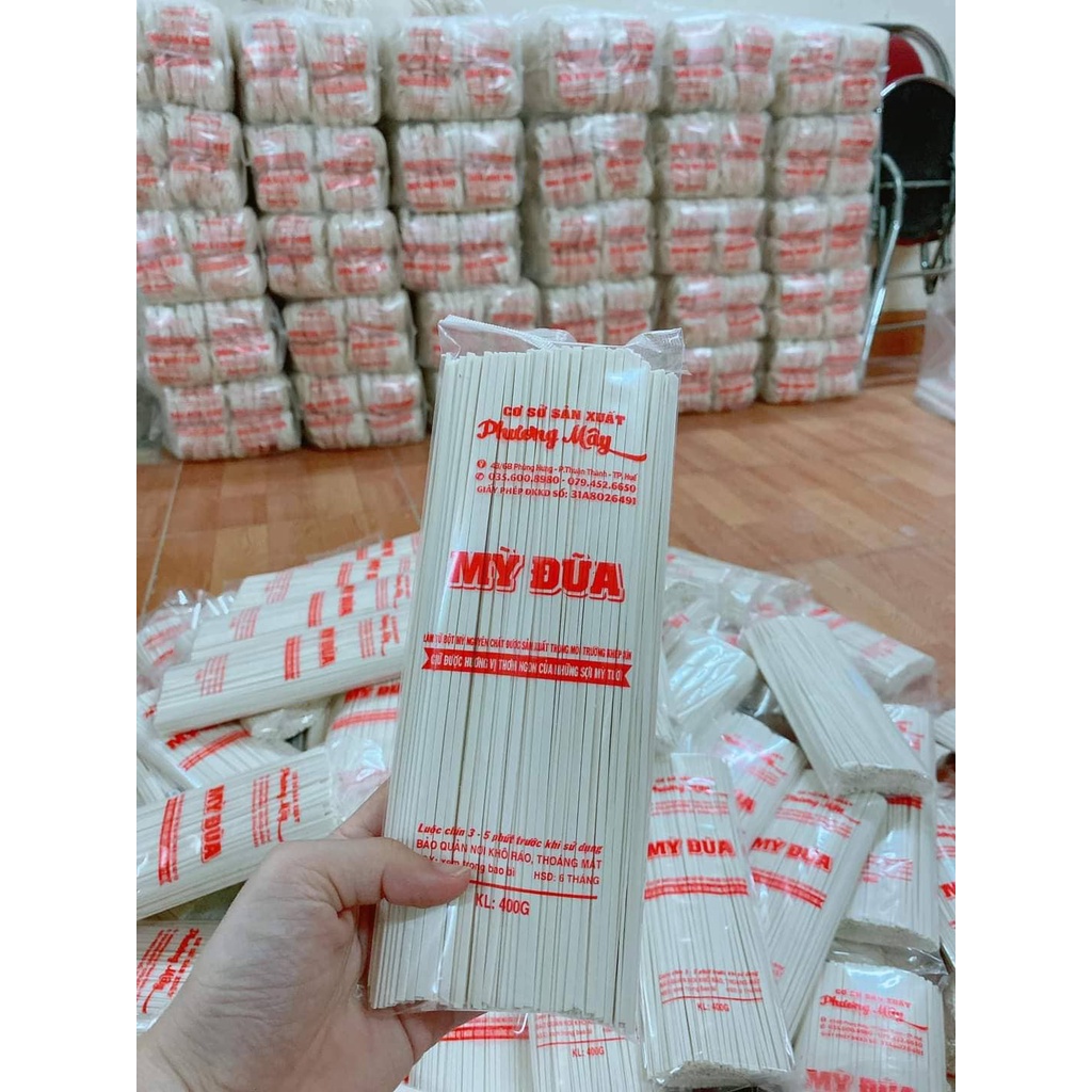 Mỳ Đũa, Bánh Canh Khô, Loại 400g, Làm Từ Bột Mỳ Nguyễn Chất
