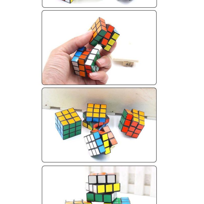 (hàng Bán Chạy) Khối Rubik Ma Thuật Mini 3cm Xếp Hình Kích Thích Trí Não