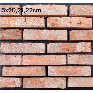 GẠCH CỔ TỰ NHIÊN ỐP TƯỜNG ĐỎ CAM HOPU-519 (CHUẨN GẠCH CỔ)