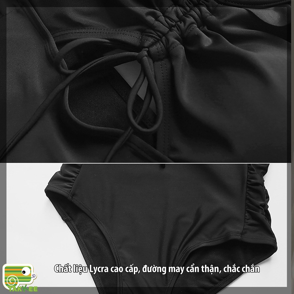 Đồ Bơi Nữ, Bikini 2 Mảnh Tay Bổng Chân Váy Xòe Cao Cấp Hàng Quảng Châu