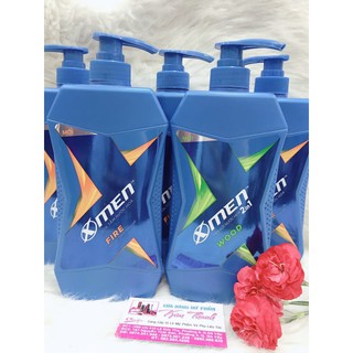Sữa tắm nước hoa X-Men Fire và Tắm Gội 2 in 1 Wood 650g