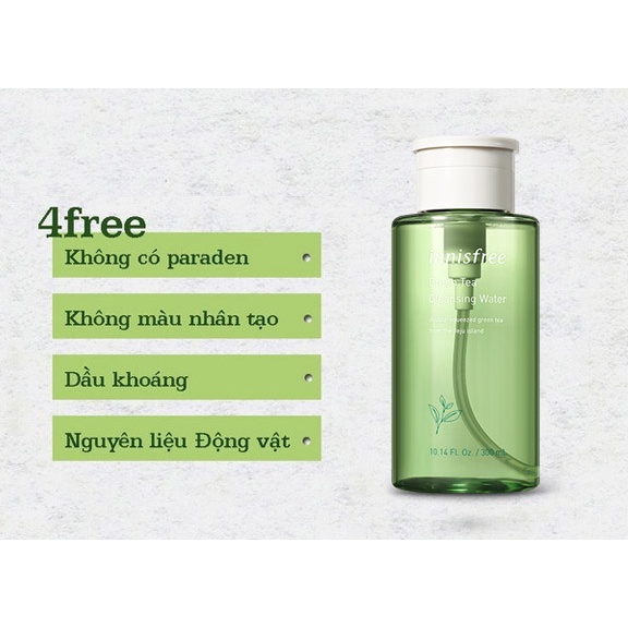 Nước tẩy trang trà xanh innisfree Green Tea Cleansing Water 300ml