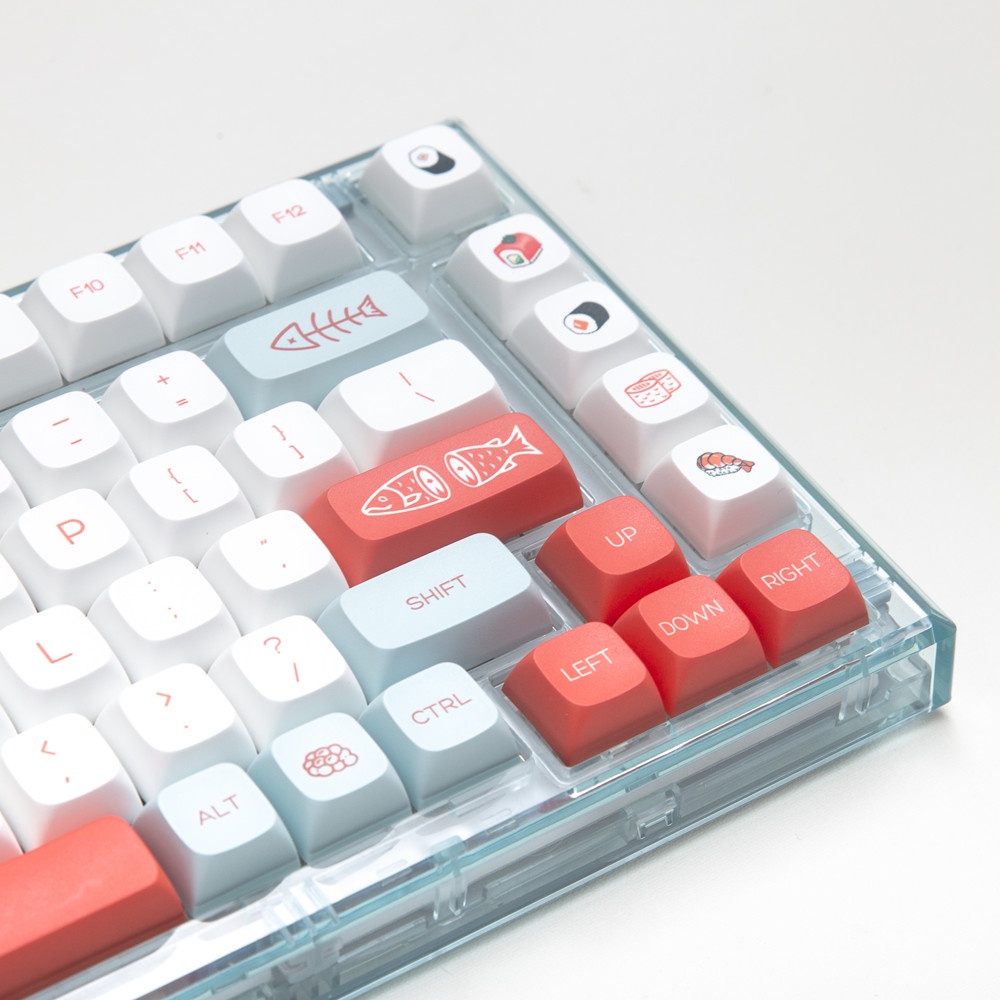 140 phím Salmon Keycaps XDA Profile PBT Dye Phụ Bàn phím cơ học Keycap
