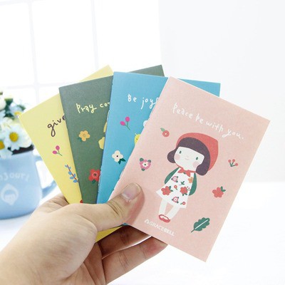N3 Sổ note chữ nhật động vật cổ trang hoạt hình sổ note cute dễ thương