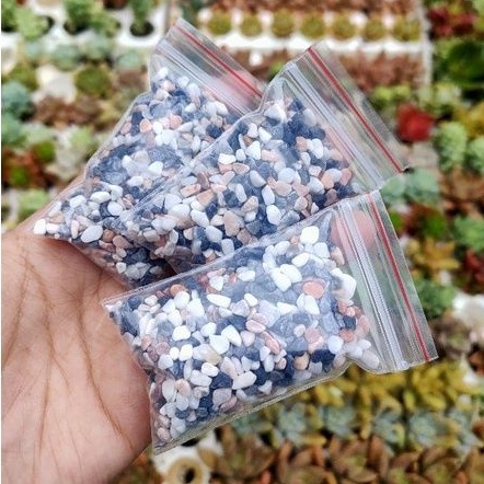 COMBO 3 GÓI SỎI MIX MÀU MINI TRANG TRÍ TIỂU CẢNH, CHẬU CÂY, BỂ CÁ