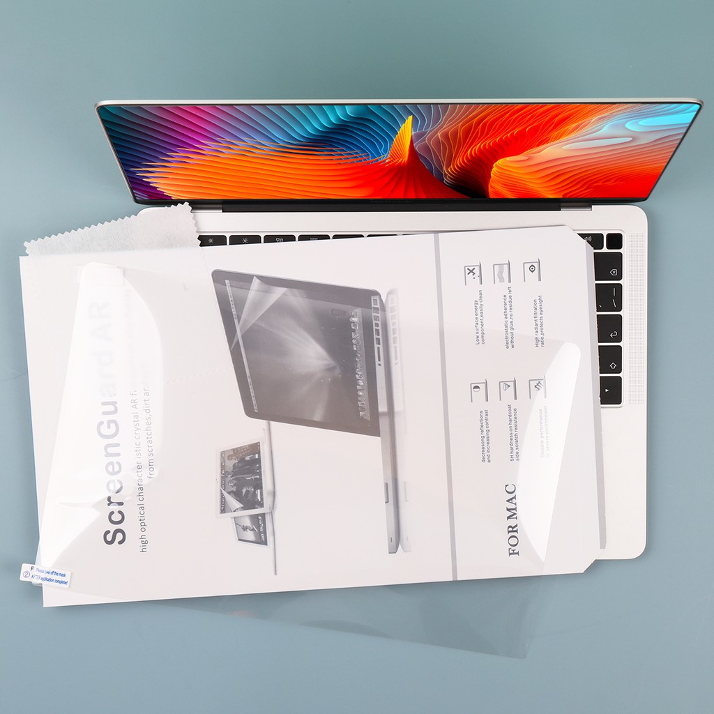 Miếng dán nhựa HD cho MacBook Air Pro Retina 27.94 30.48 cm A1534 13 Pro A1708 38.1 40.64 cm A2141 2019 2020 A2338