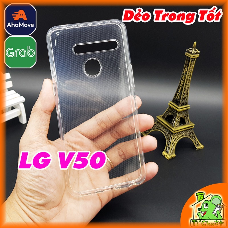 [Loại Tốt] Ốp lưng LG V50 Silicon Dẻo Trong Suốt