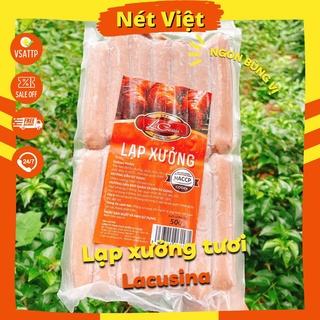 Lạp xưởng, lạp sườn nướng, lạp xường đông phương, lacusina túi 500gr