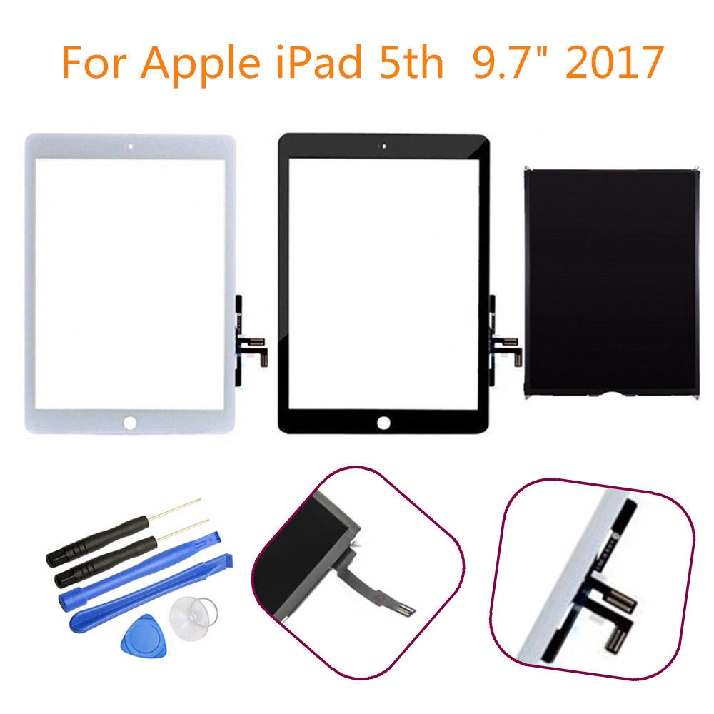 Màn hình cảm ứng LCD thay thế cho Apple iPad 2017 5th gen a1822 a1823 A + 9.7 "