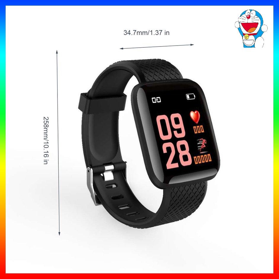 Bộ Đồng Hồ Thông Minh Bluetooth 116plus 1.3inch Tft Chống Nước Ip67 Giám Sát Nhịp Tim Cho Android Ios Pk Fitbit Charge 2 Fitbit Versa