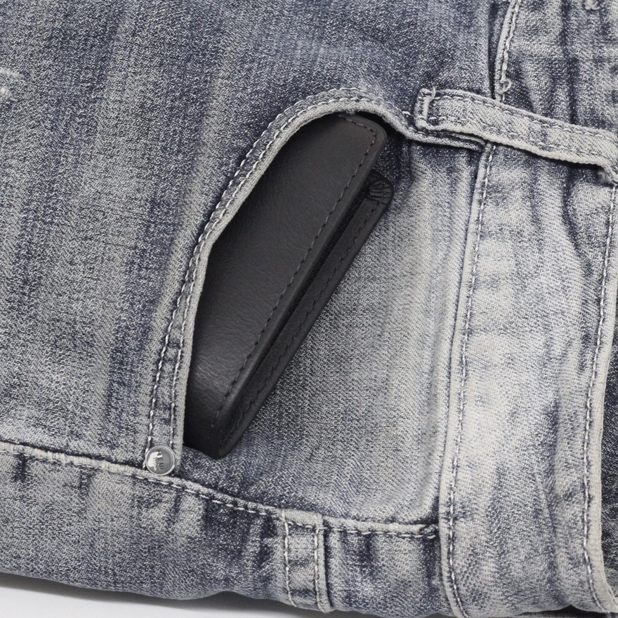 Ví Nam Da Bò Sáp Kiểu Đứng, Bóp Nam Da Thật Phối Sọc Cao Cấp Siêu Mềm Sản Phẩm Được Bảo Hành 12 Tháng