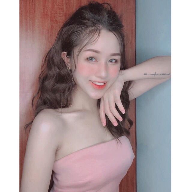 Tóc giả nửa đầu FREESHIP🤩 Tóc kẹp chữ U xoăn sóng ngắn 40cm _ mã ku17